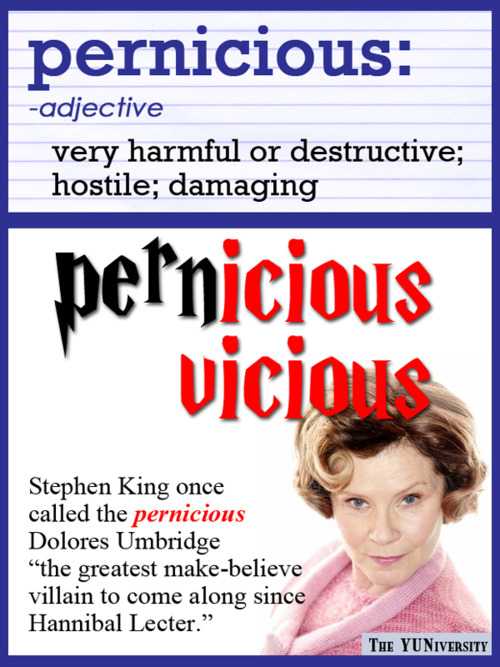 pernicious Phocabulary word Photo Word of the Day to