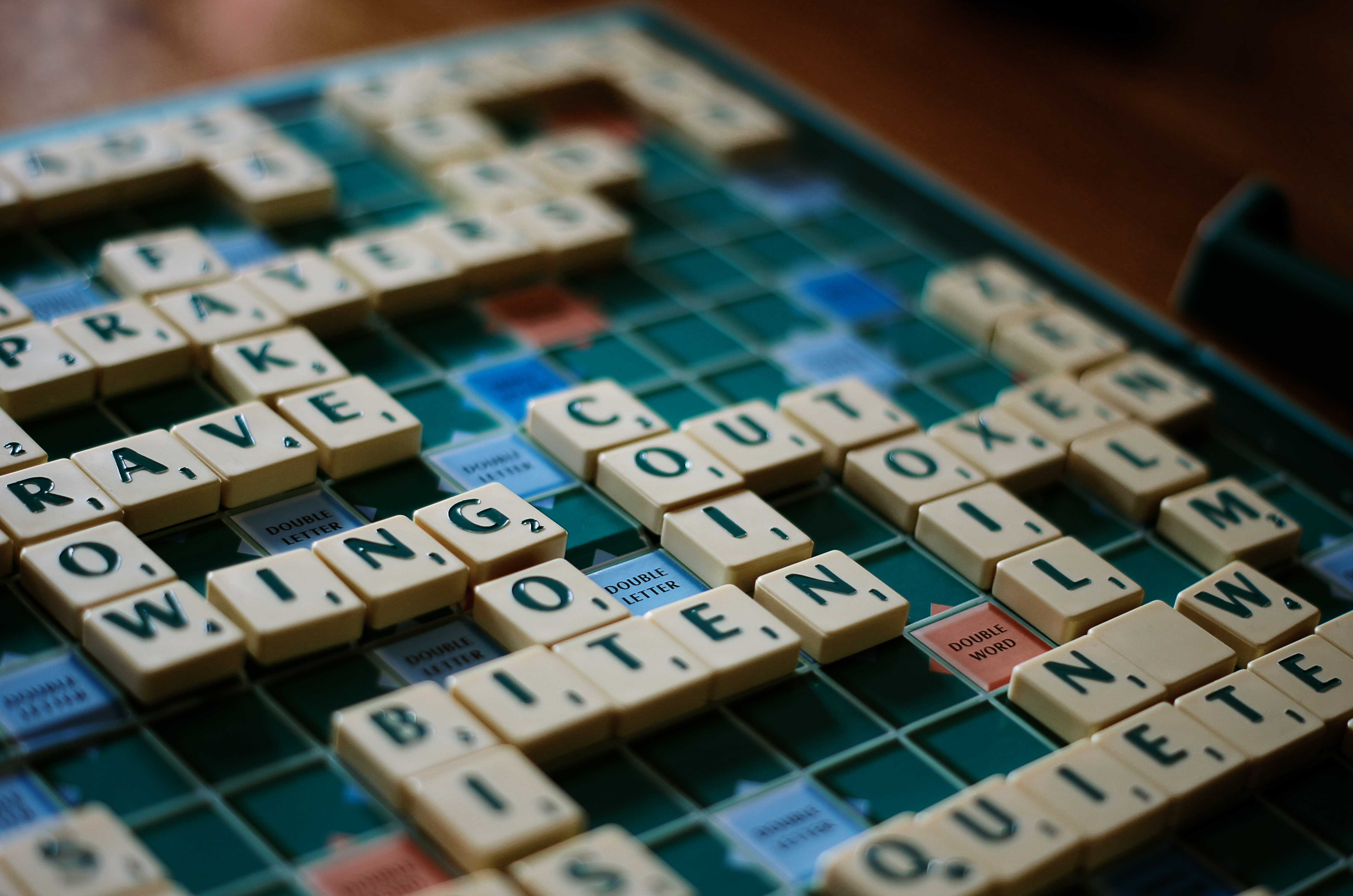 scrabble Phocabulary word Photo Word of the Day to improve and enhance word memory. Beginner